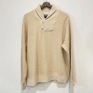 Bonobos Men's Pullover Cream Beige Slim Fit Sweater Size XL